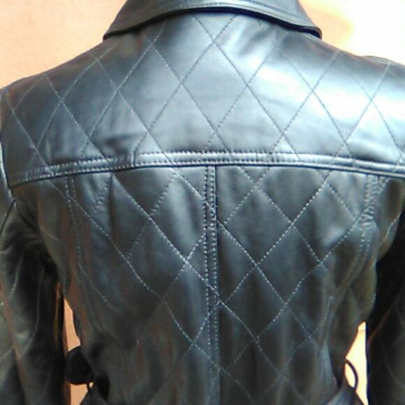 Robert Phillipe Lambskin Black Leather Jacket - Picture 6 of 14
